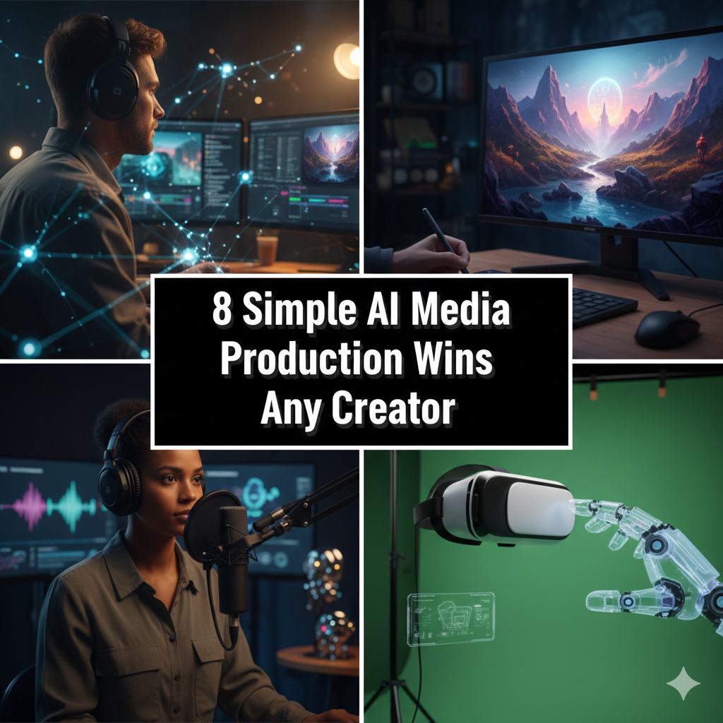 8 Simple AI Media Production Wins Any Creator